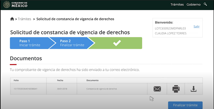 Confirmacion IMSS